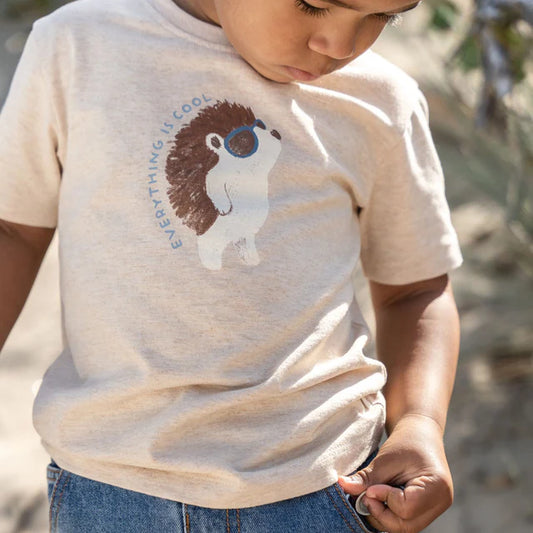 Camiseta manga corta Biscuit Melange — Little Dutch