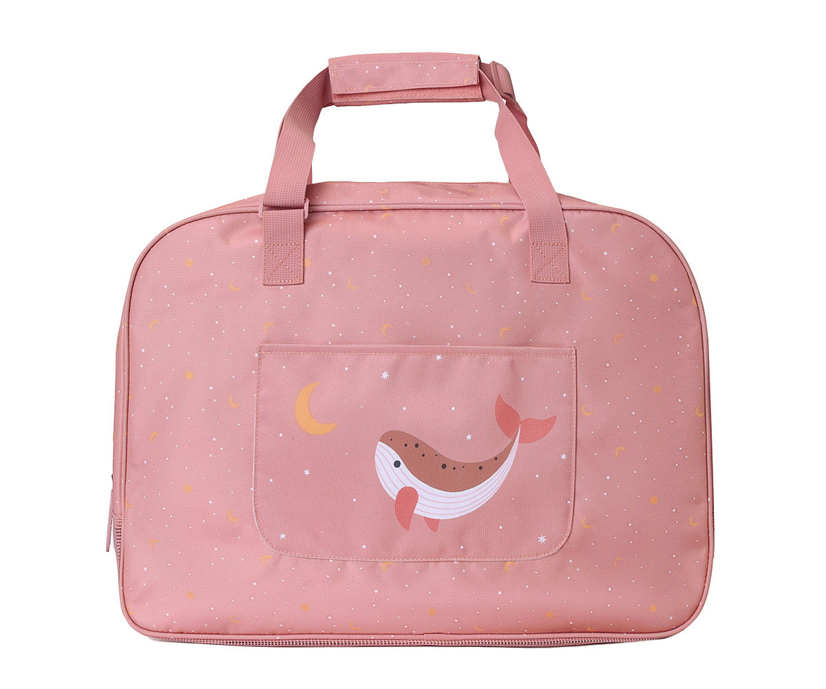 Bolso de Playa con Rejilla Personalizable Whale Pink — Monnëka