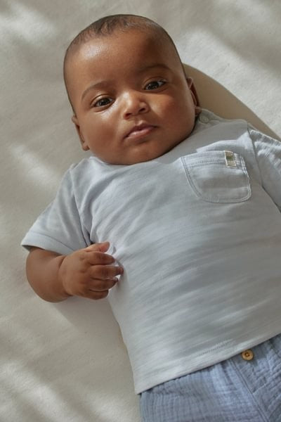 Camiseta manga corta Baby Blue — Little Dutch