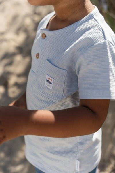 Camiseta manga corta Light Blue — Little Dutch