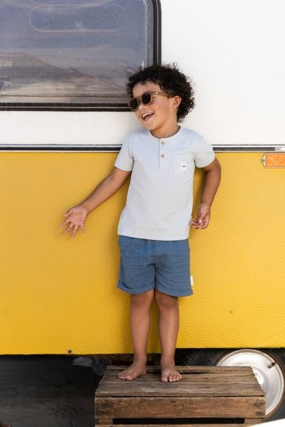 Camiseta manga corta Light Blue — Little Dutch