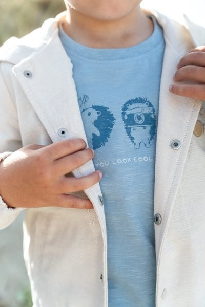 Camiseta manga corta Steel Blue — Little Dutch