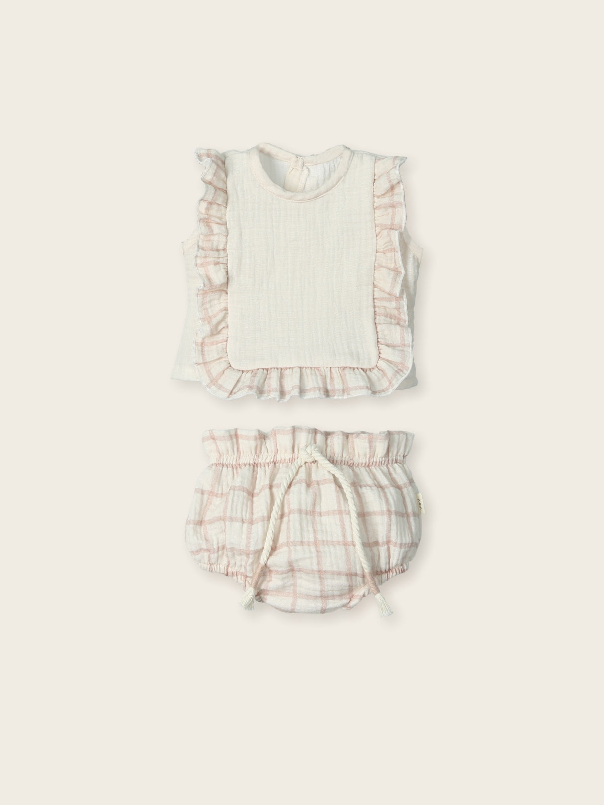 Blusa sin mangas y culotte Leah Milk +Astrid Grid STAY V612- MAC ILUSIÓN