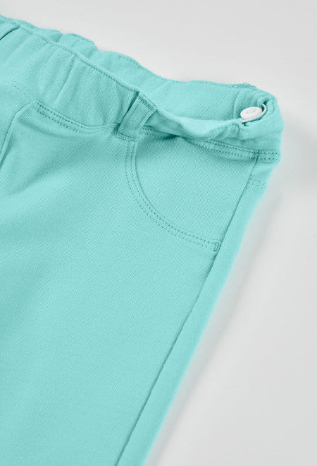 Pantalón felpa elástica de niña