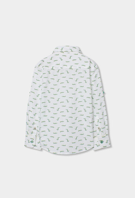 Camisa popelín estampada de niño