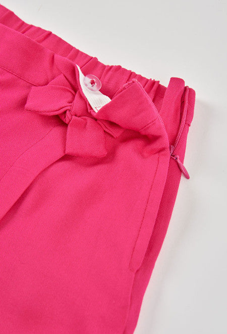 Falda-short viscosa de niña