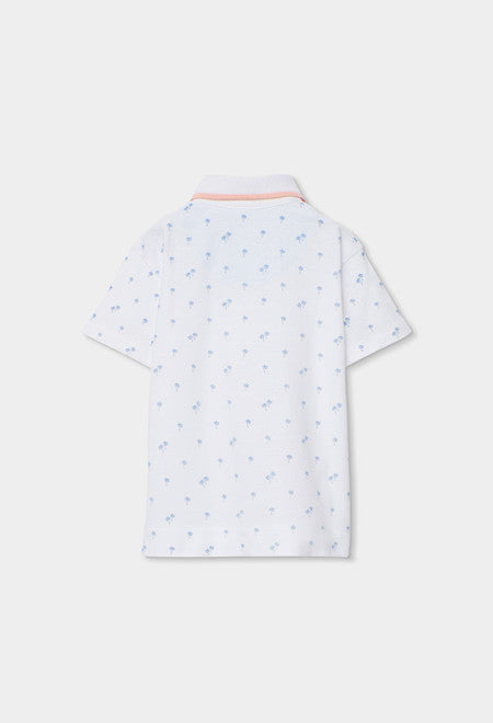 Polo piqué estampado de niño