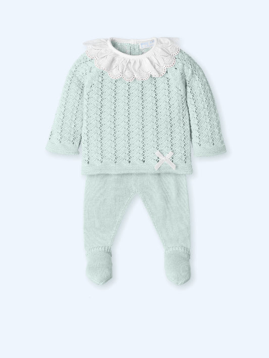 Traje 2 piezas TIRA BORDADA Canesú 0012 - MAC ILUSIÓN