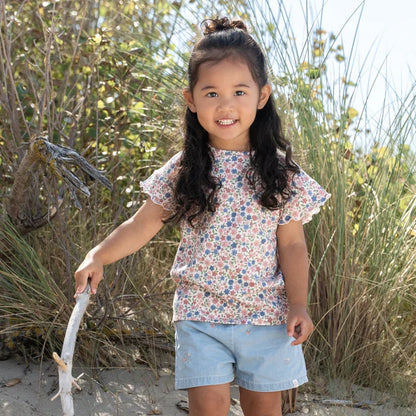 Camiseta manga corta Meadow Flowers — Little Dutch