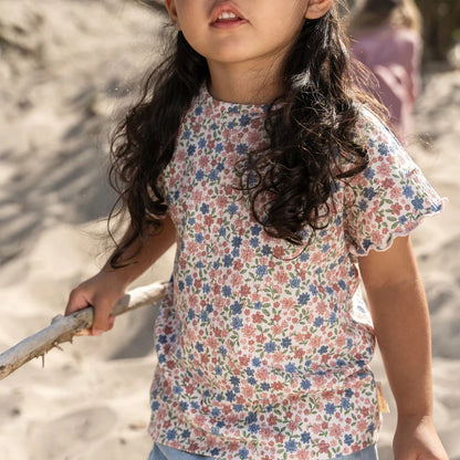 Camiseta manga corta Meadow Flowers — Little Dutch