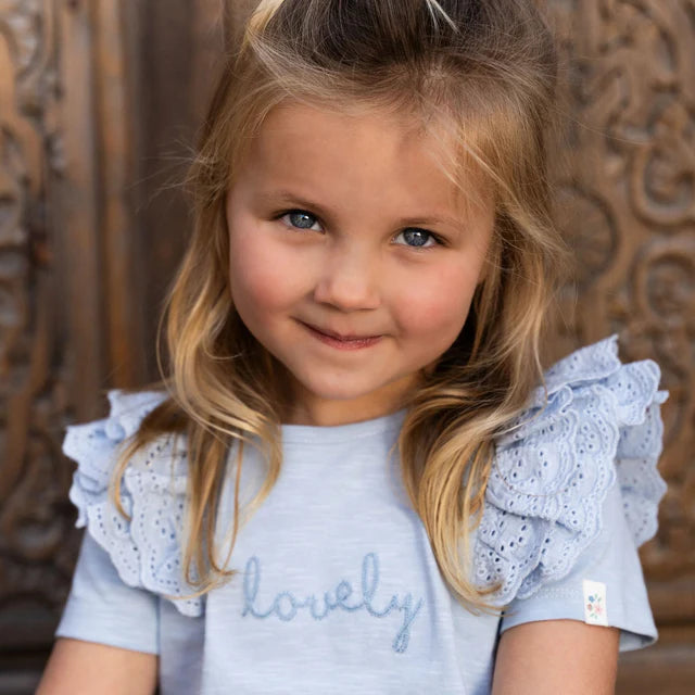 Camiseta manga corta Sky Blue — Little Dutch