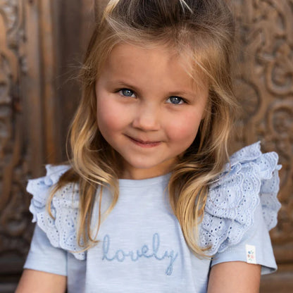 Camiseta manga corta Sky Blue — Little Dutch