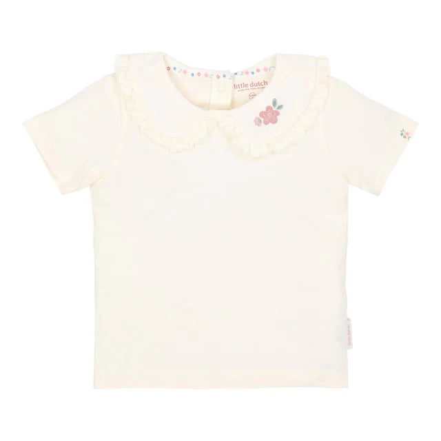 Camiseta manga corta Creme — Little Dutch