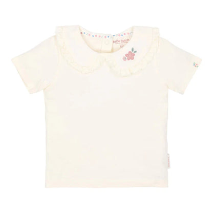 Camiseta manga corta Creme — Little Dutch