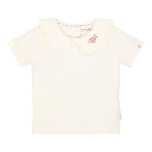 Camiseta manga corta Creme — Little Dutch