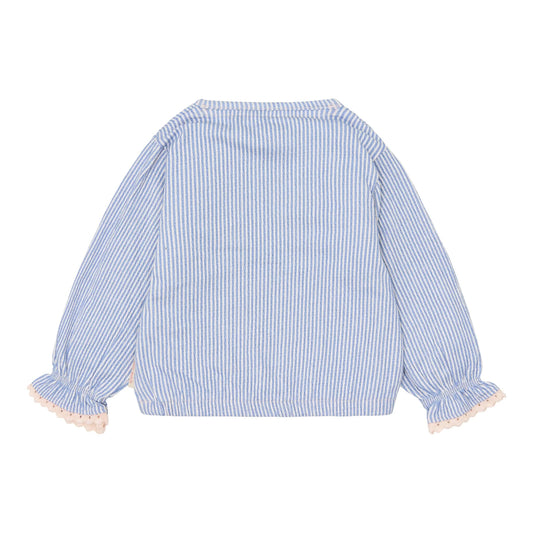 Blusa manga larga Blue Stripe — Little Dutch