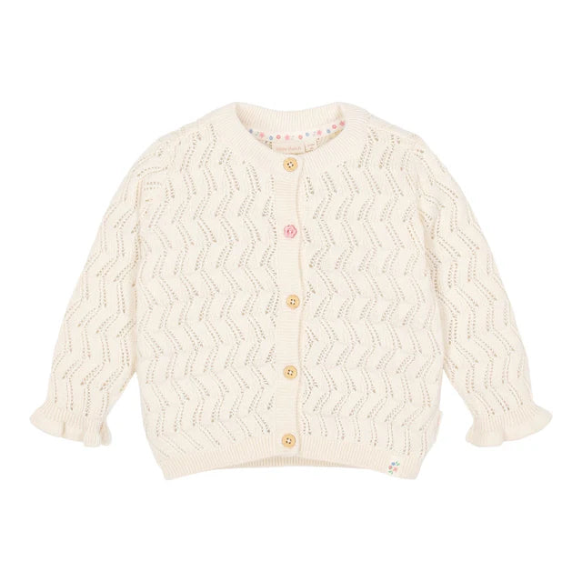 Cardigan de punto Creme — Little Dutch