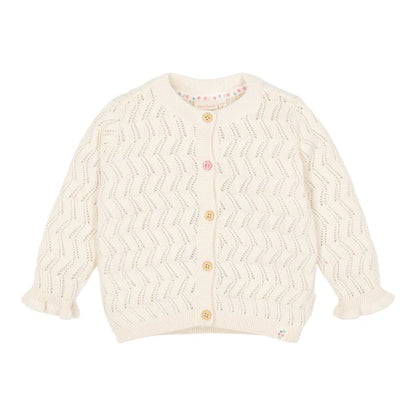 Cardigan de punto Creme — Little Dutch