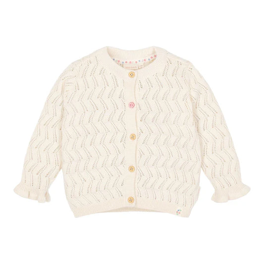 Cardigan de punto Creme — Little Dutch