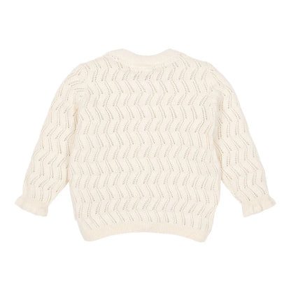 Cardigan de punto Creme — Little Dutch