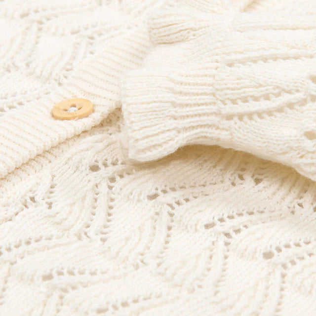 Cardigan de punto Creme — Little Dutch