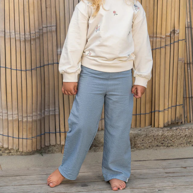 Pantalón wideleg Denim Blue — Little Dutch
