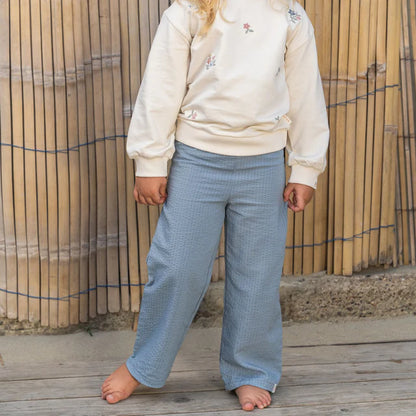 Pantalón wideleg Denim Blue — Little Dutch