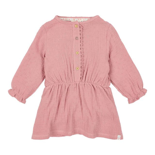Vestido manga larga Pink Blush — Little Dutch