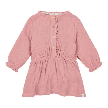 Vestido manga larga Pink Blush — Little Dutch