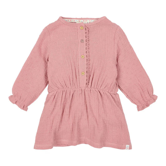 Vestido manga larga Pink Blush — Little Dutch