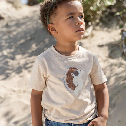 Camiseta manga corta Biscuit Melange — Little Dutch