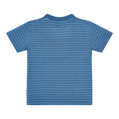 Camiseta manga corta Indigo Stripe — Little Dutch