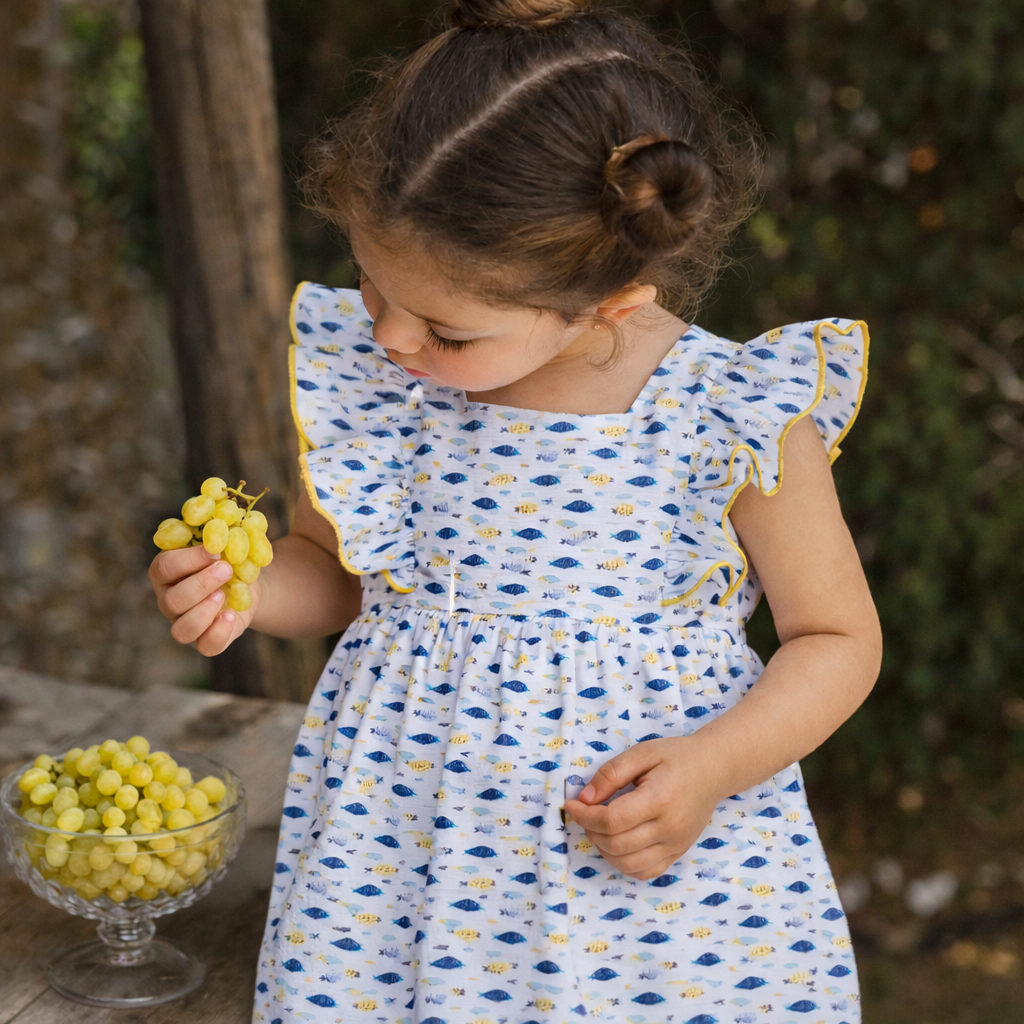 Vestido sardines tirantes con espalda descubierta - Eve Children
