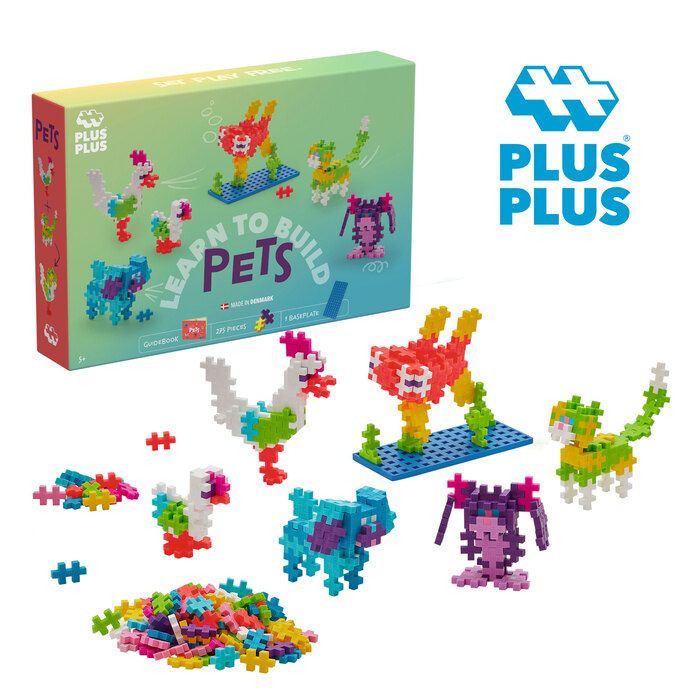 Plus Plus Learn To Build: Pets (Mascotas) 250 Pcs - Plus Plus