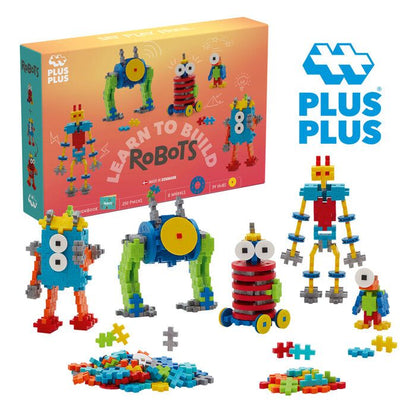 Plus Plus Learn To Build: Robots 250 Pcs - Plus Plus