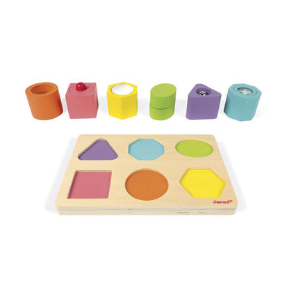 PUZLE CON 6 FIGURAS SENSORIALES I WOOD – Janod