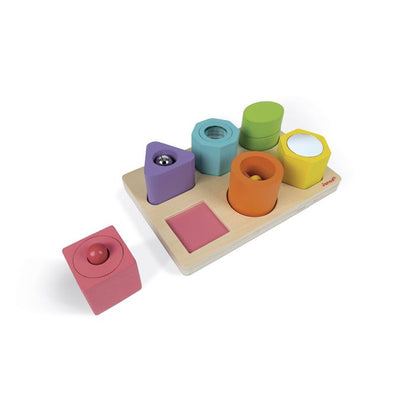 PUZLE CON 6 FIGURAS SENSORIALES I WOOD – Janod