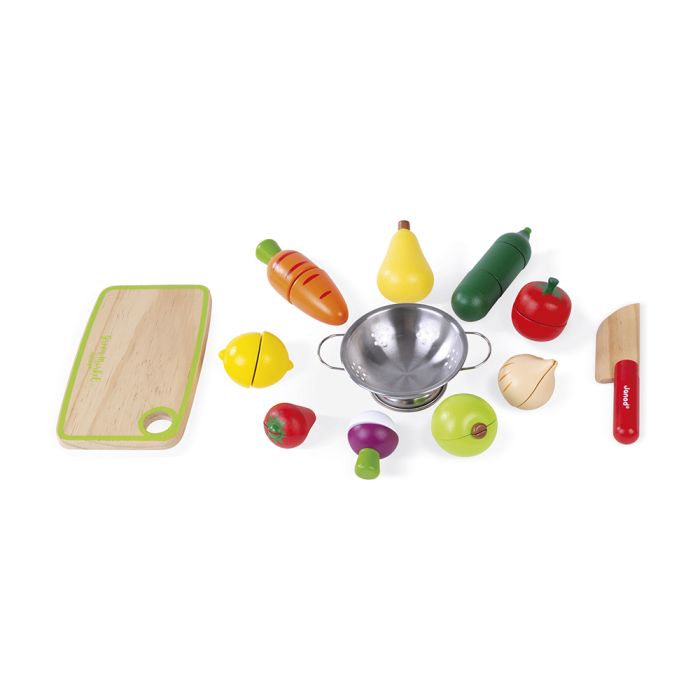 MAXI SET DE FRUTAS Y VERDURAS VELCRO – Janod