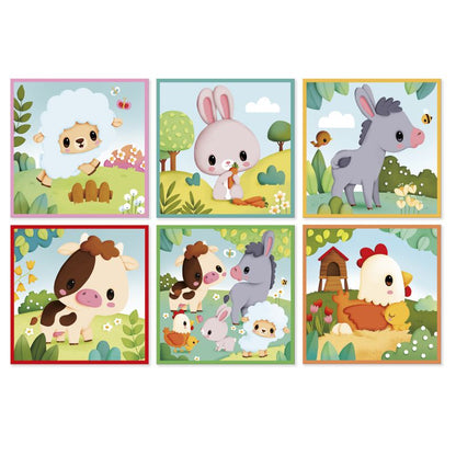 GRANJA - 9 CUBOS DE CARTÓN ANIMALES DE LA GRANJA – Janod