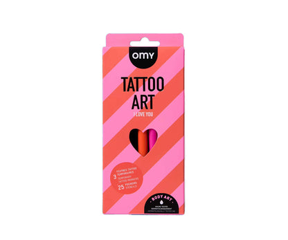 Tatuajes Temporales Art I Love You