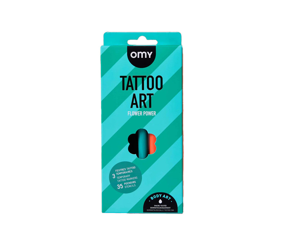 Tatuajes Temporales Flower Power Omy