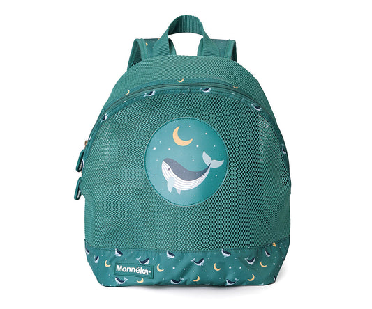 Mochila Infantil Antiarena Whale Teal — Monnëka