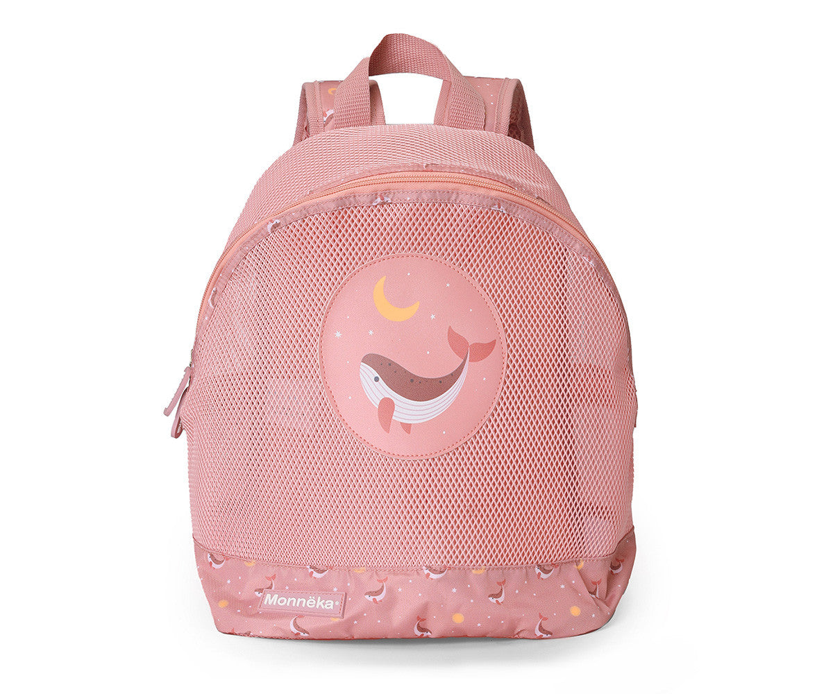 Mochila Infantil Antiarena Whale Pink — Monnëka