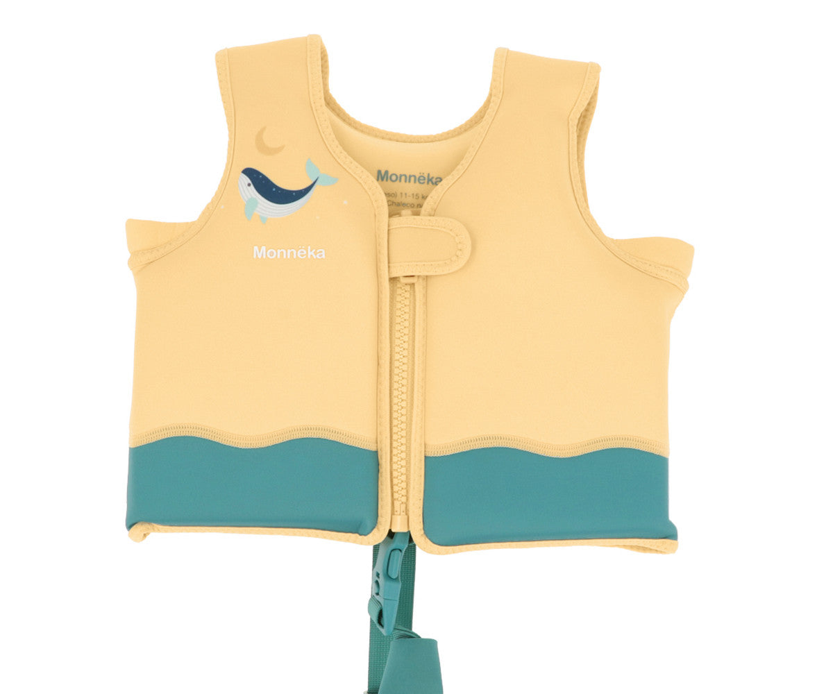 Chaleco Flotador Aprendizaje Whale Teal — Monnëka