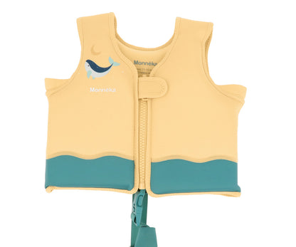 Chaleco Flotador Aprendizaje Whale Teal — Monnëka