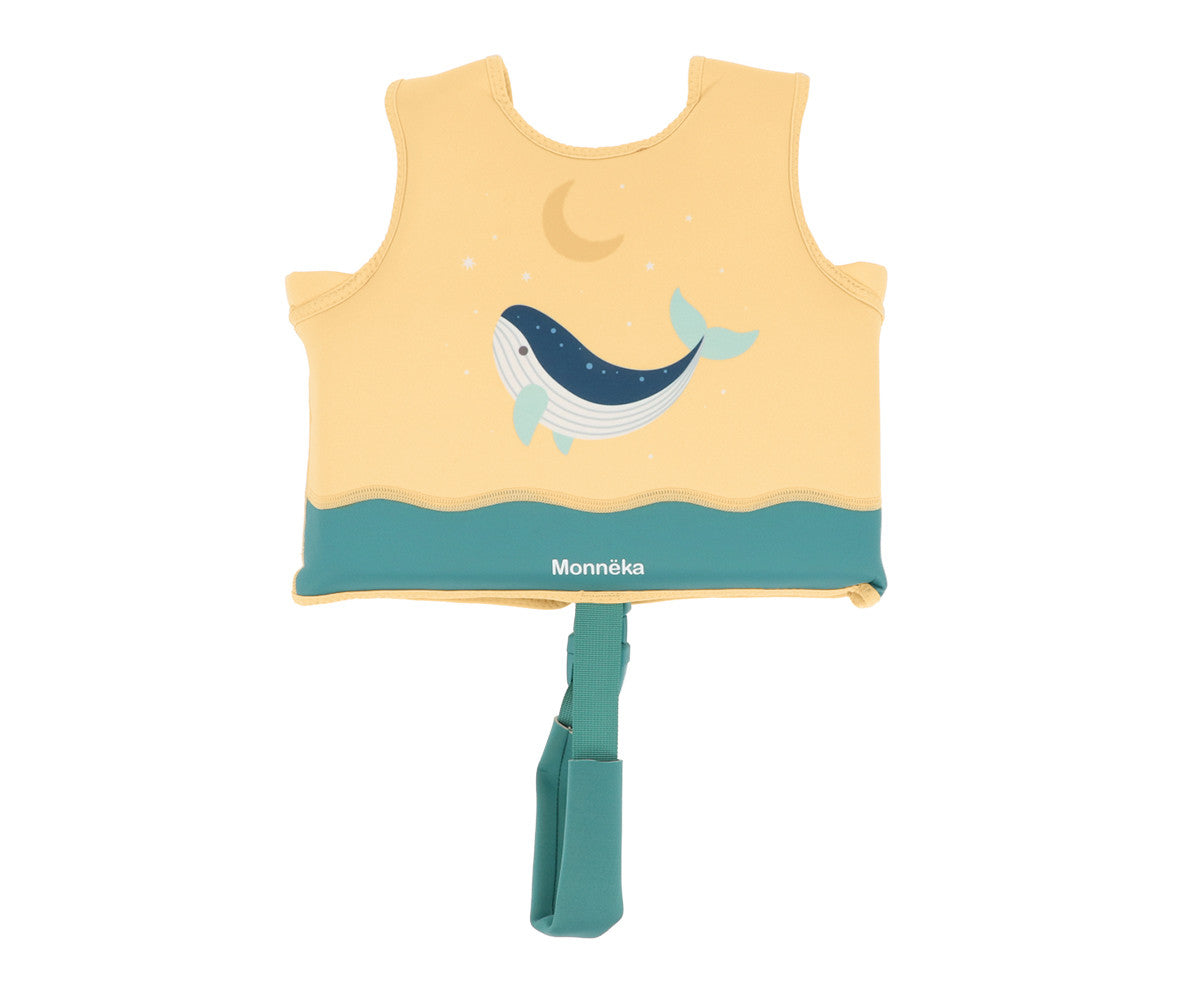Chaleco Flotador Aprendizaje Whale Teal — Monnëka