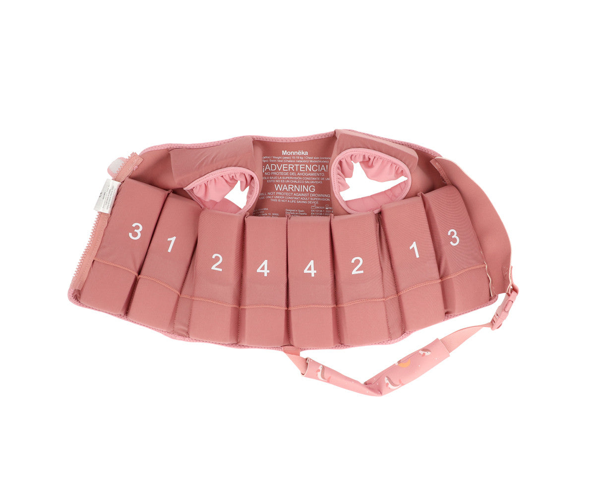 Chaleco Flotador Aprendizaje Whale Pink — Monnëka