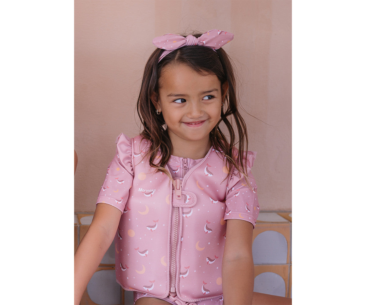 Chaleco Flotador Aprendizaje Whale Pink — Monnëka