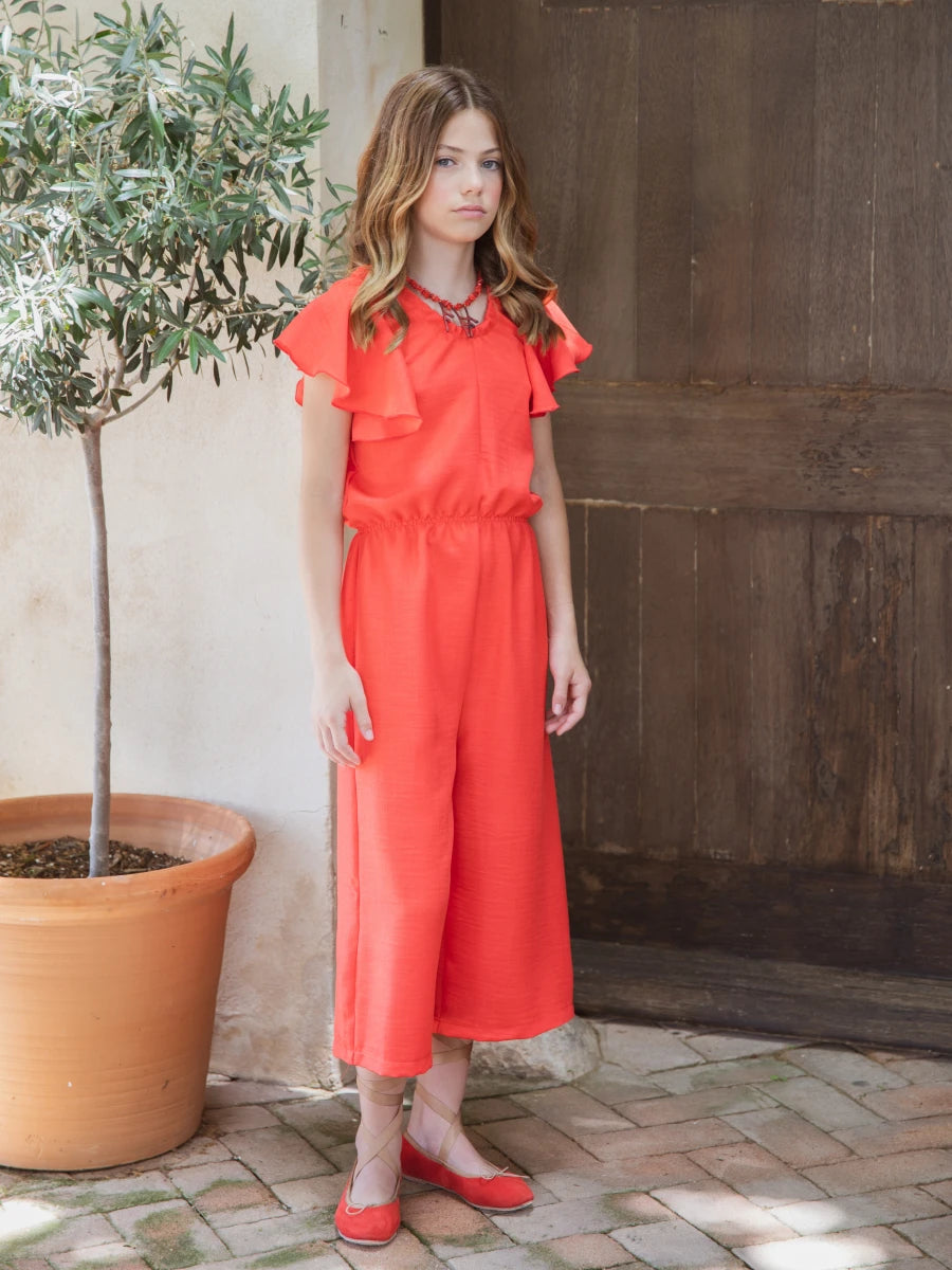 Mono Reef engomado cintura camal ancho y lazada espalda - Eve Children