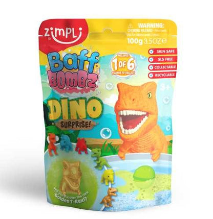 BOMBA DE BAÑO SURPRISE DINOS 1x100gr.